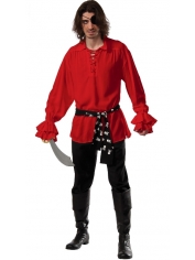 Pirate Shirt Red - Men's Pirate Costumes